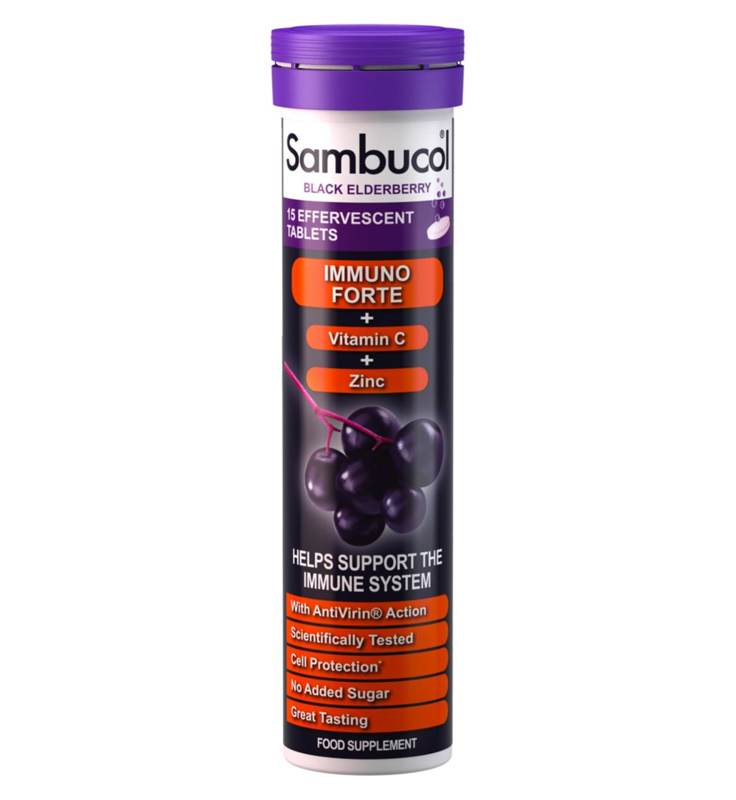 Sambucol - Immuno Forte Effervescent 15 Tablets - Medaid International