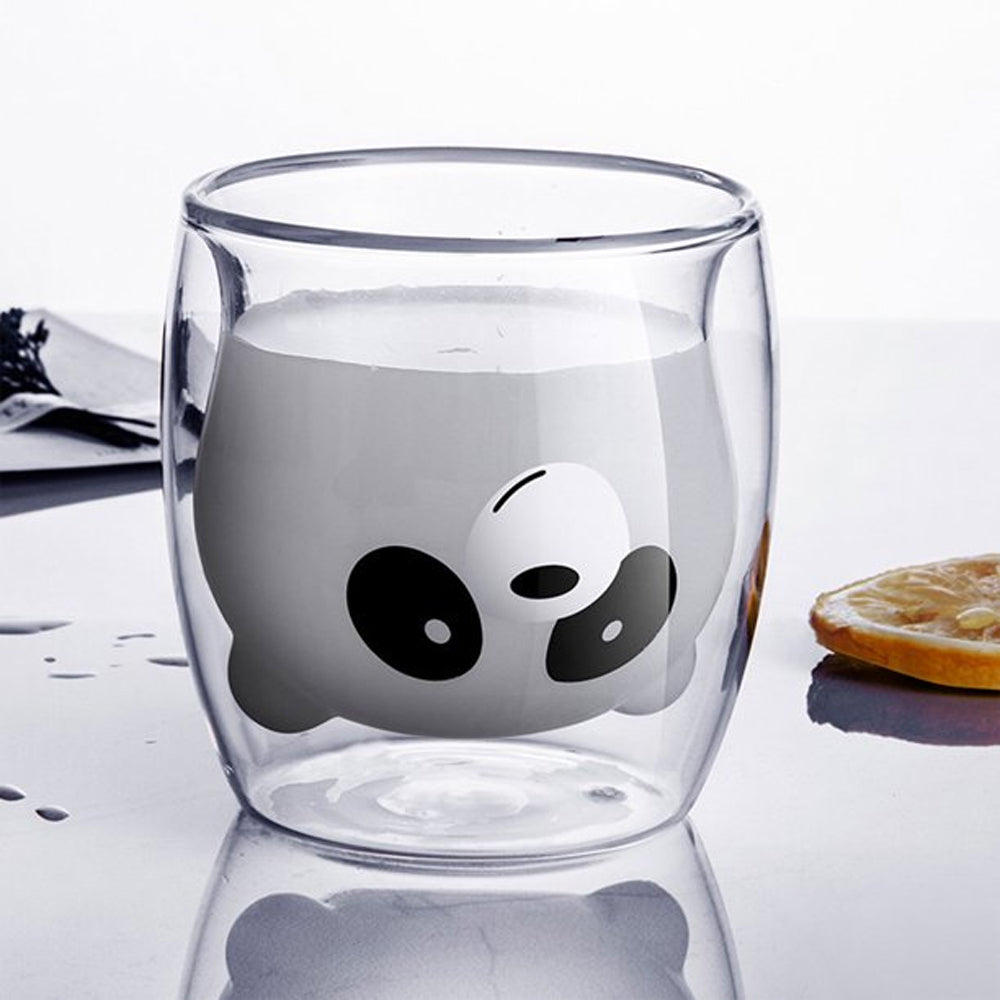 Double Glass Cup Panda Design - Medaid International