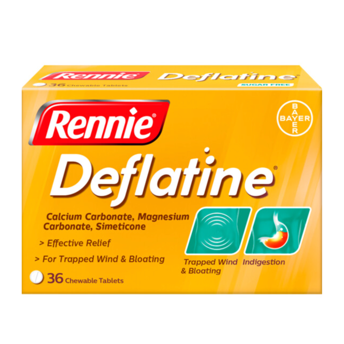 Rennie - Deflatine 36 Tablets - Medaid International