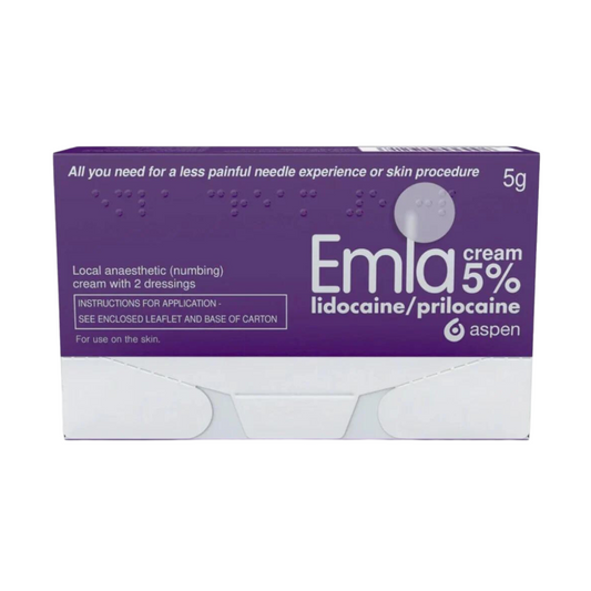 Emla - Cream Tube 5g & 2 dressings (P) - Medaid International