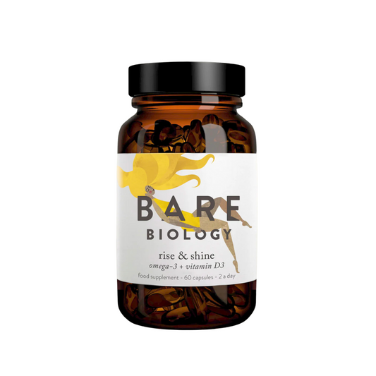 Bare Biology - Rise & Shine Omega-3 Plus Vitamin D3 60 capsules - Medaid International