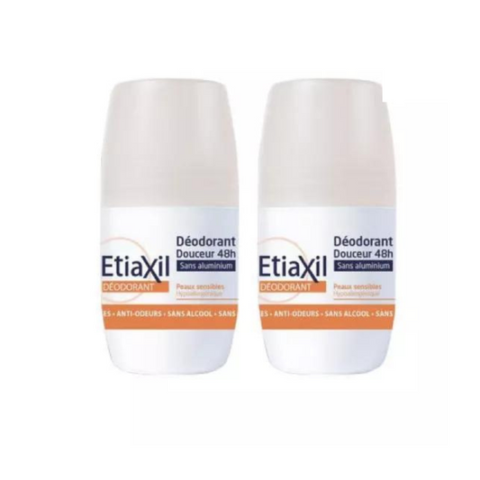 Etiaxil - Gentle Deodorant 48H Roll-On Aluminium Free 2 x 50ml - Medaid International