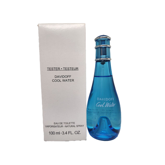 TESTER Davidoff Cool Water Eau De Toilette Pour Femme - 100ml - Medaid