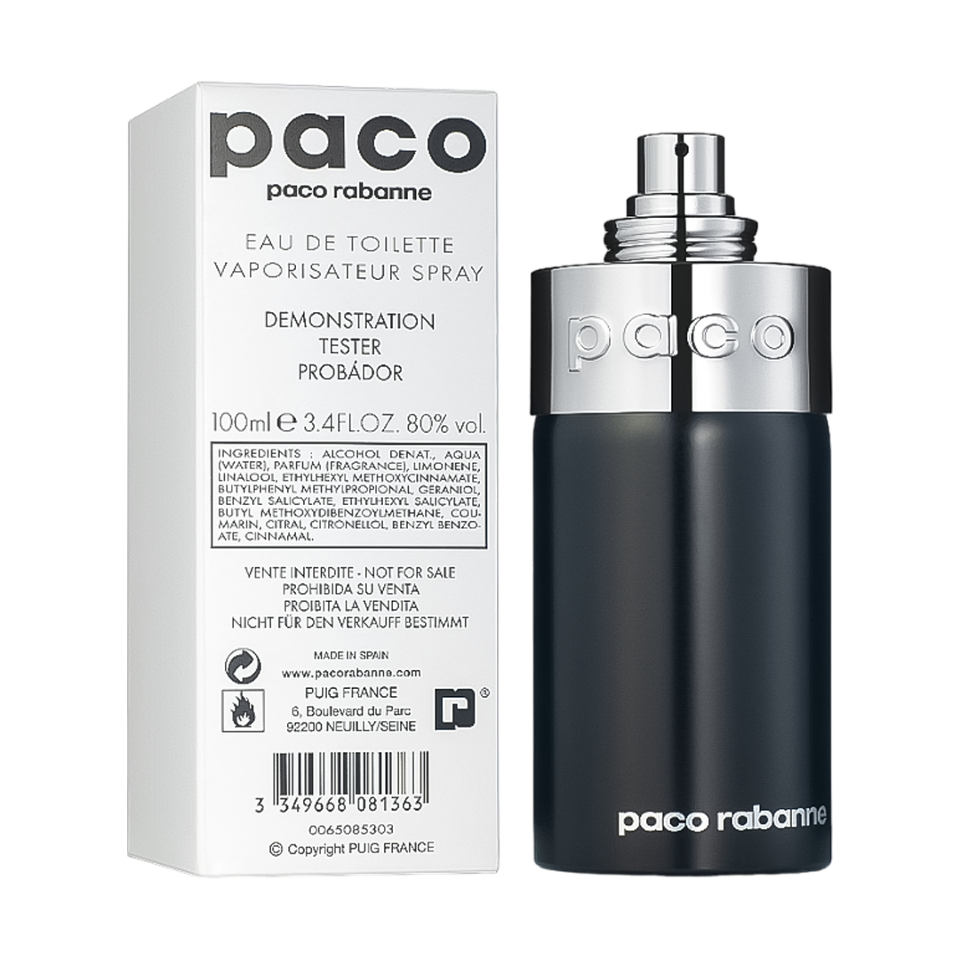 TESTER Paco Rabanne Paco Eau De Toilette Pour Homme & Femme - 100ml - Medaid