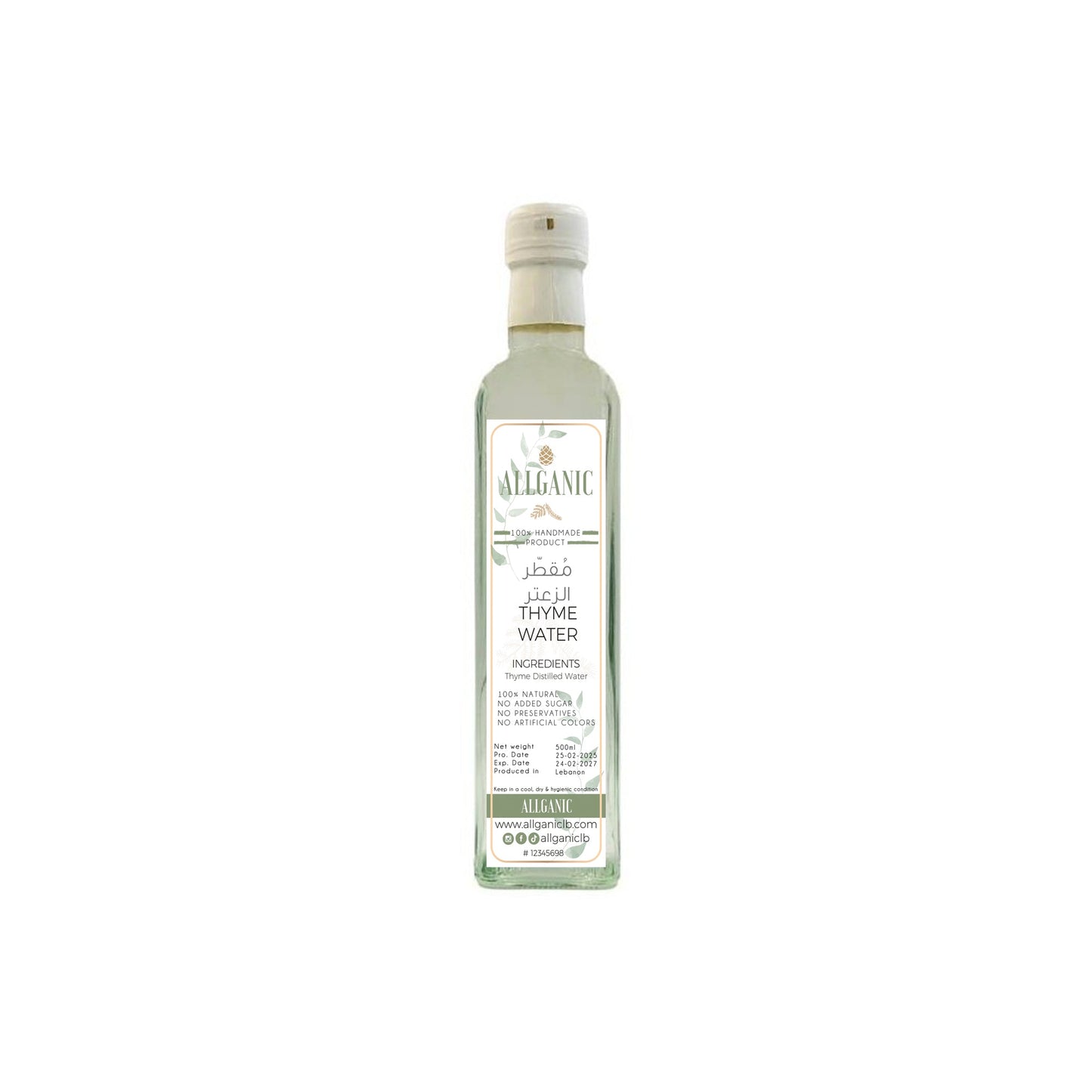 NATURAL DISTILLED WATER - THYME - Medaid International