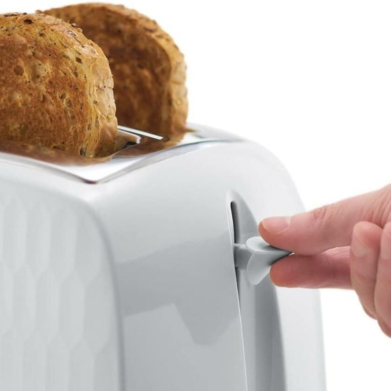 Russell Hobbs Honeycomb White 2 Slice Toaster - Medaid International