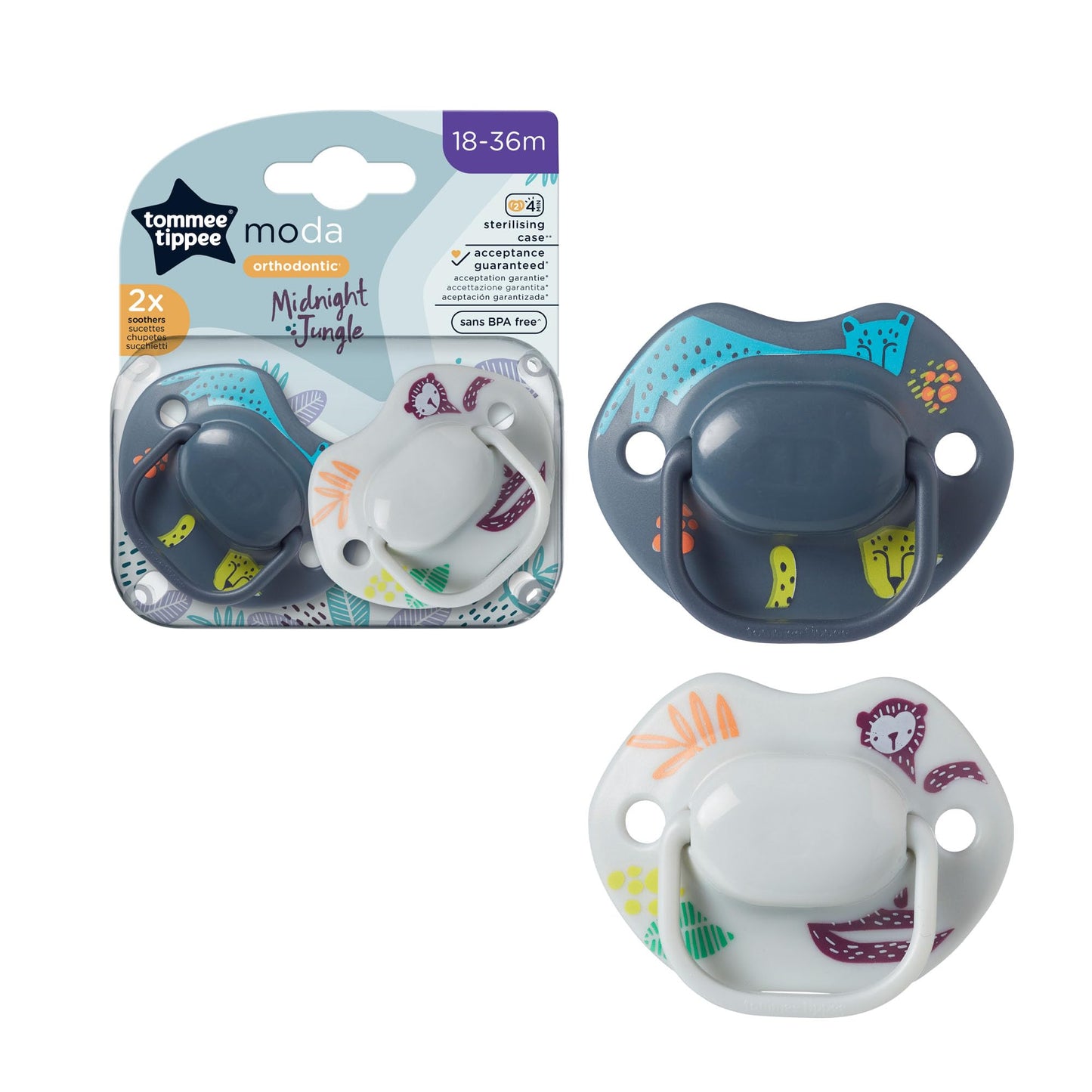 Tommee Tippee  Moda Soother 2X 18-36M - Medaid