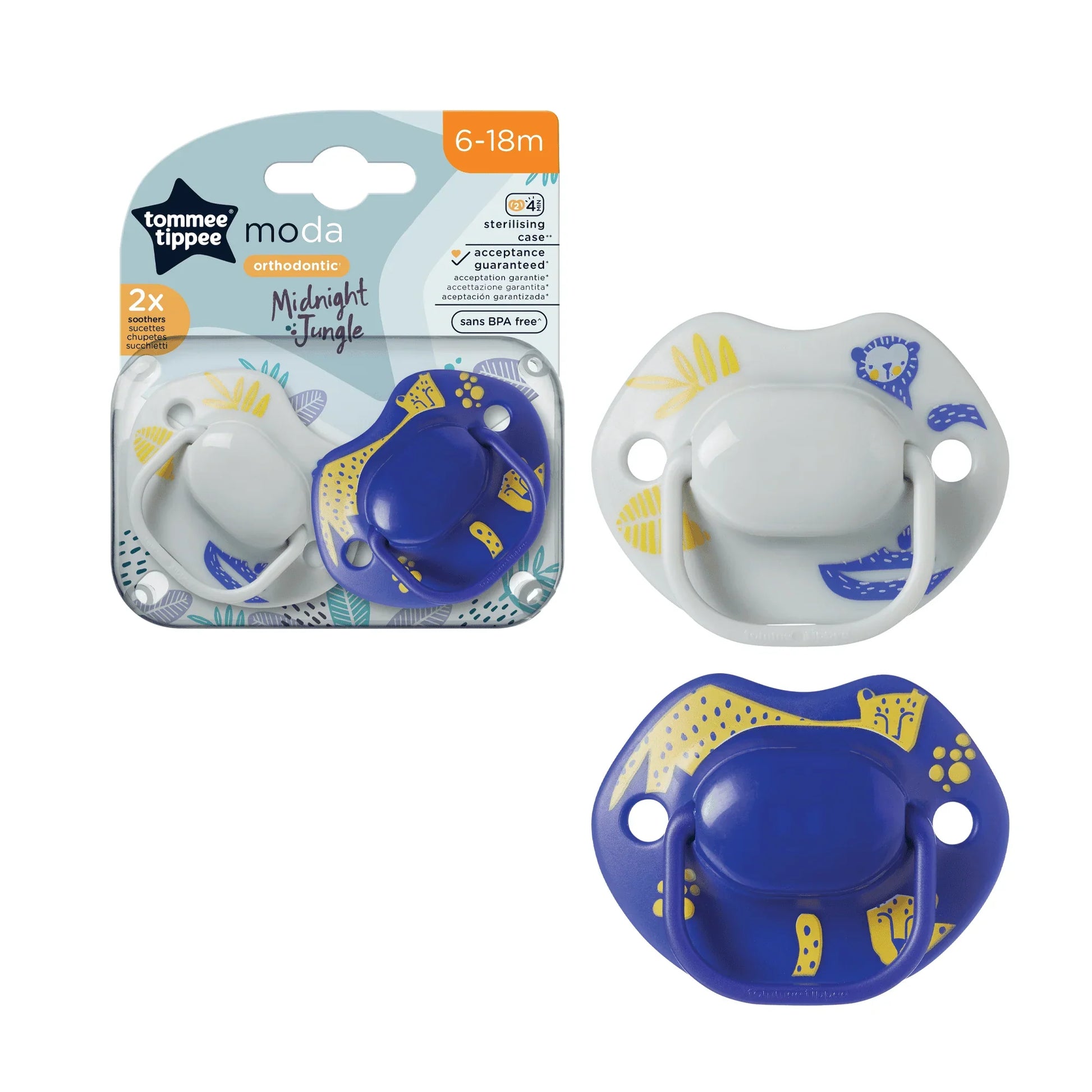 TommeeTippee Moda Soother 2X 6-18M - Medaid