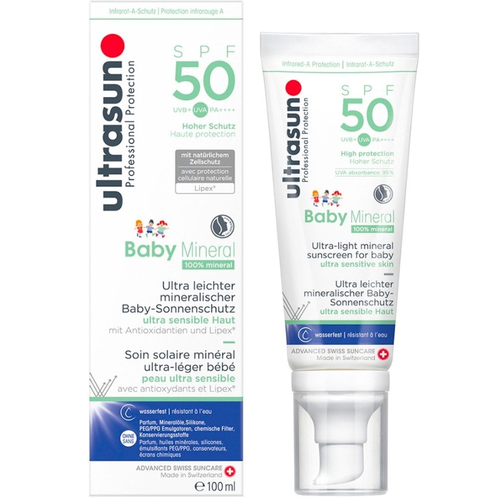 Ultrasun Baby Mineral Sunscreen Spf50 100ML - Medaid - Lebanon