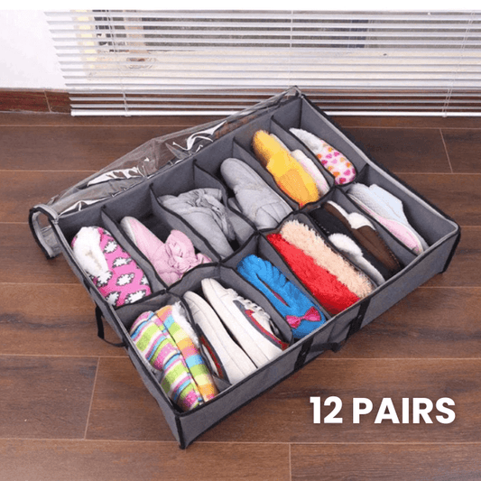 Under-Bed Shoe Storage | Mess-Free & Dust-Proof - Medaid International