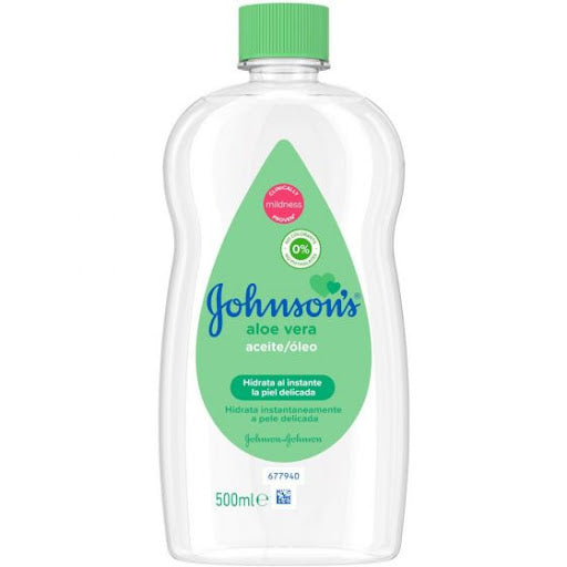 JOHNSON'S BABY OIL ALOE VERA 500ML - Medaid