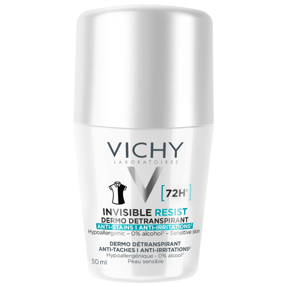 Vichy Invisible Resist Deodorant Roll-On 72 hrs - 50 ml - Medaid