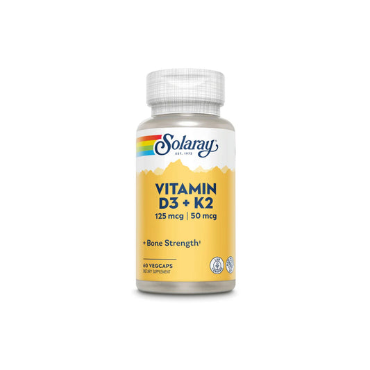 SOLARAY VITAMIN D3 + K2 - 60 caps - Medaid International