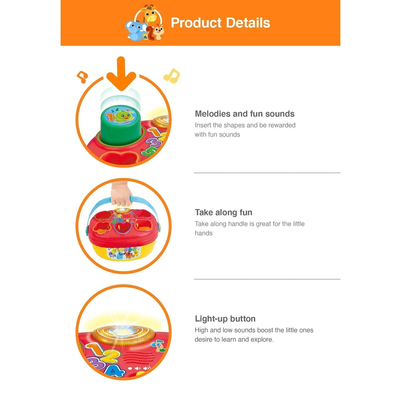 Giggle 'N Learn Electronic Shape Sorter - Medaid International