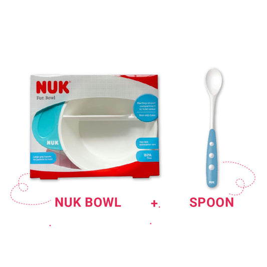 Nuk Bundle Bowl + Spoon - Medaid