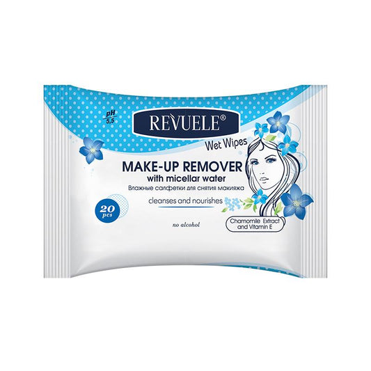 Wet Wipes Make-up Remover Hypoallergenic With Micellarr Water 20 Pcs - Medaid