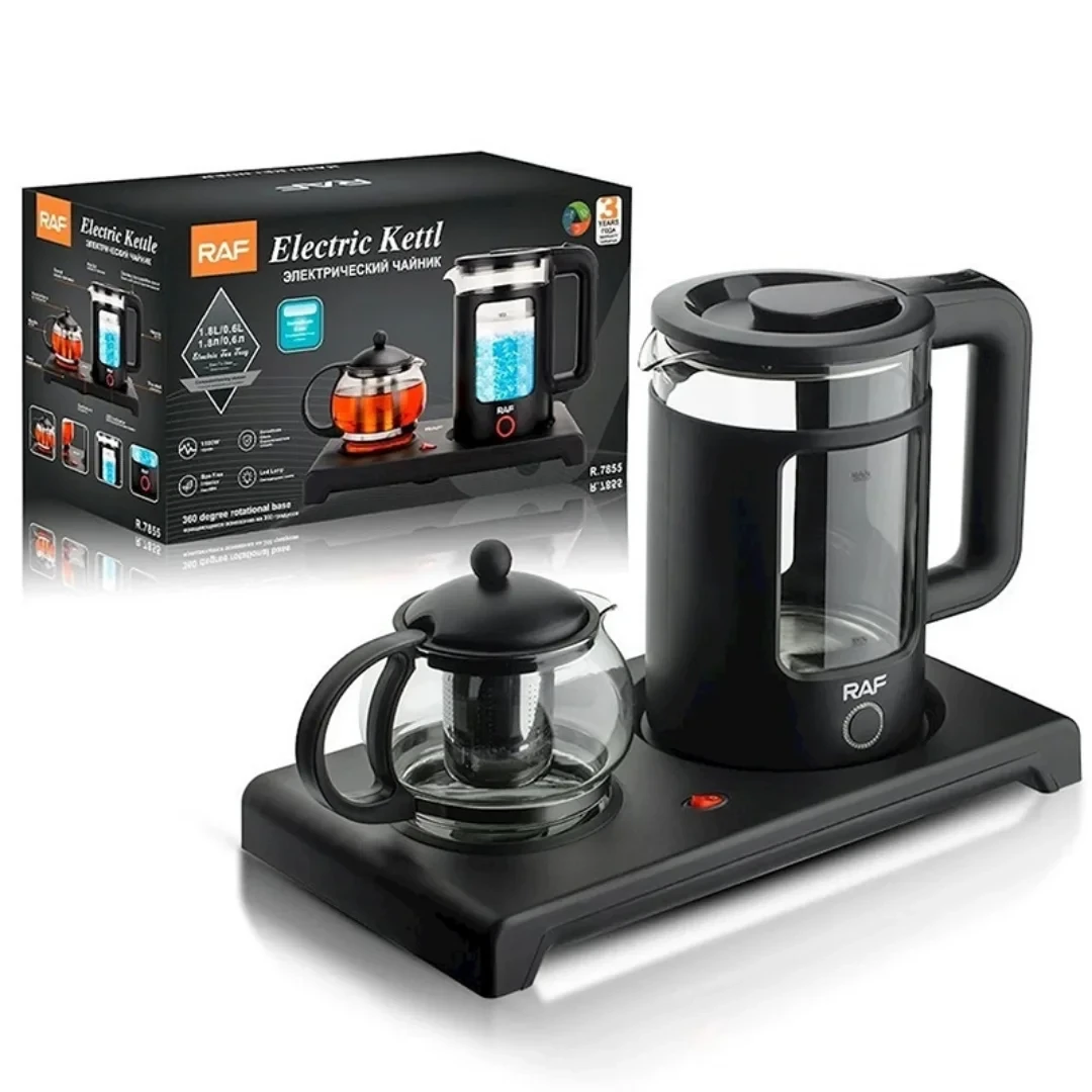 RAF Electric Kettle 1500W with Tea Brewing Pot R7855 - Medaid International