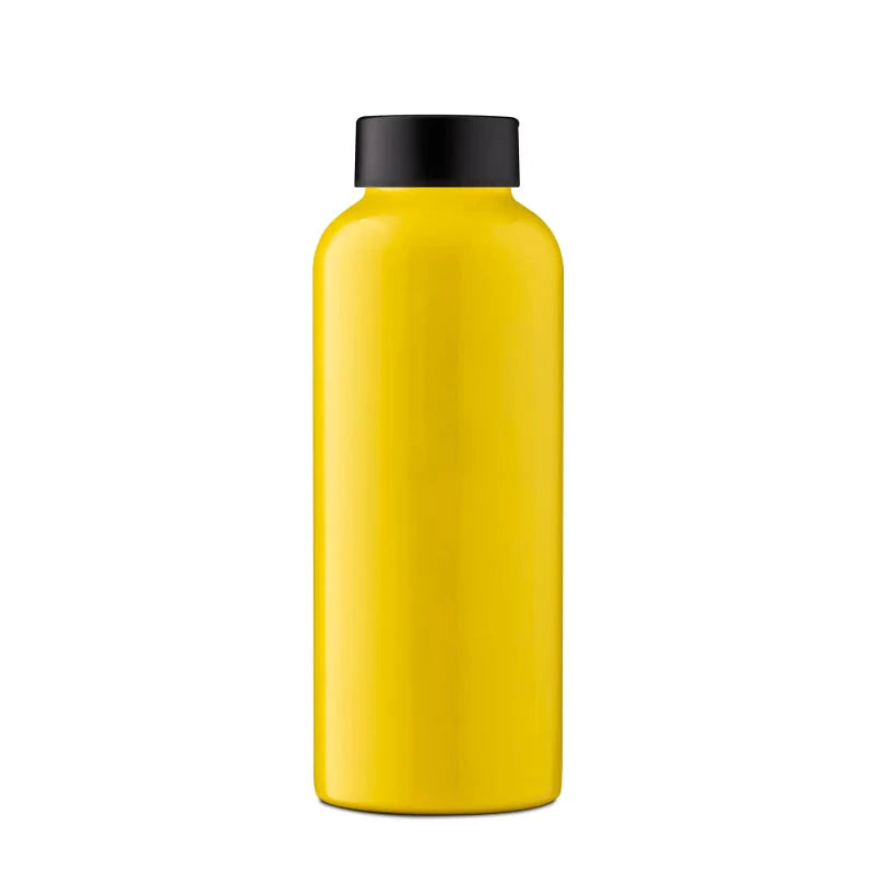 Single Wall Stainless Steel Bottle, Yellow 500ml - Medaid International