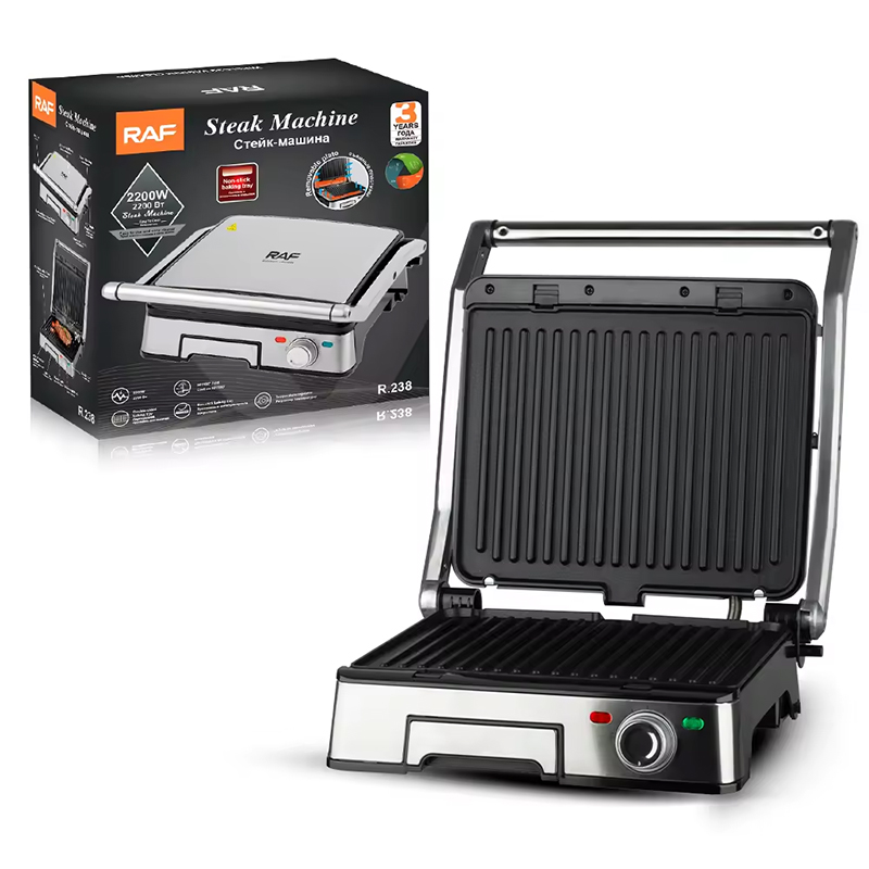 RAF Electric Toaster Multi-function Grill Sandwich Maker Non-stick Coated Toaster 2200W R238 - Medaid International