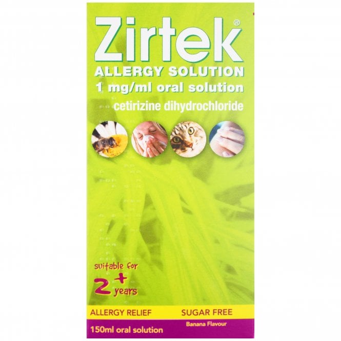 Zirtek - Cetirizine Allergy Solution 150ml - Medaid