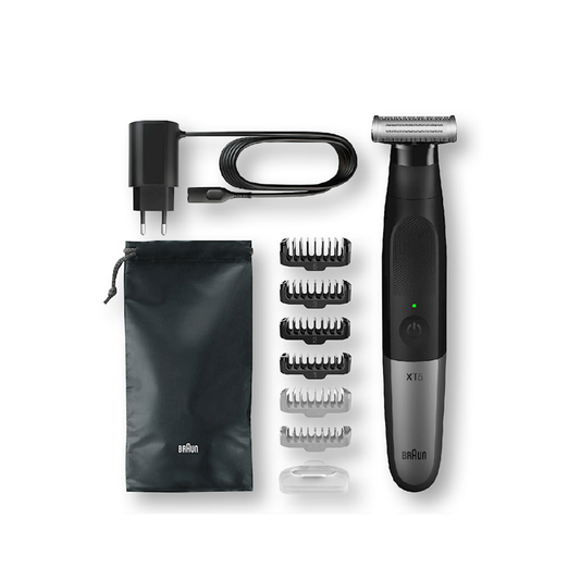 Braun Shaver XT5200, Wet & Dry Shaver, All-in-one tool, 6 attachments & travel pouch - Medaid - Lebanon