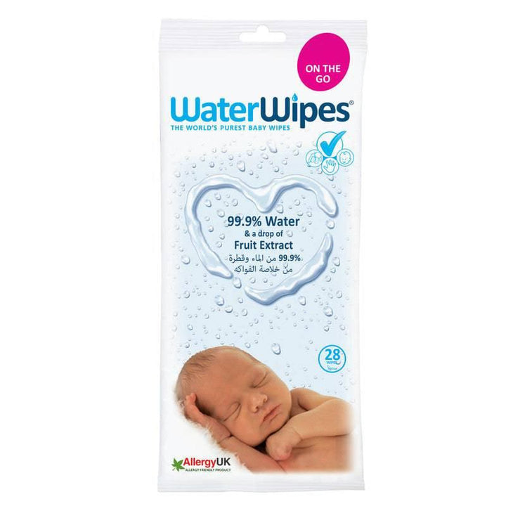 WaterWipes Original Baby Wipes, 99.9% Water Based Wet Wipes, 28 Count (1 pack) - Medaid - Lebanon