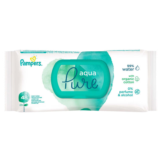 Aqua Pure Wet Wipes for Kids 48 Pc - Medaid - Lebanon