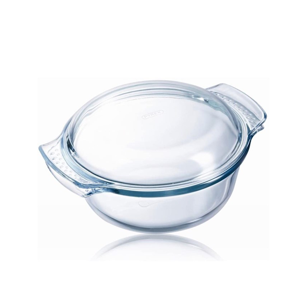 Pyrex Glass Round Casserole, 4.9L, PY 118A000 - Medaid - Lebanon