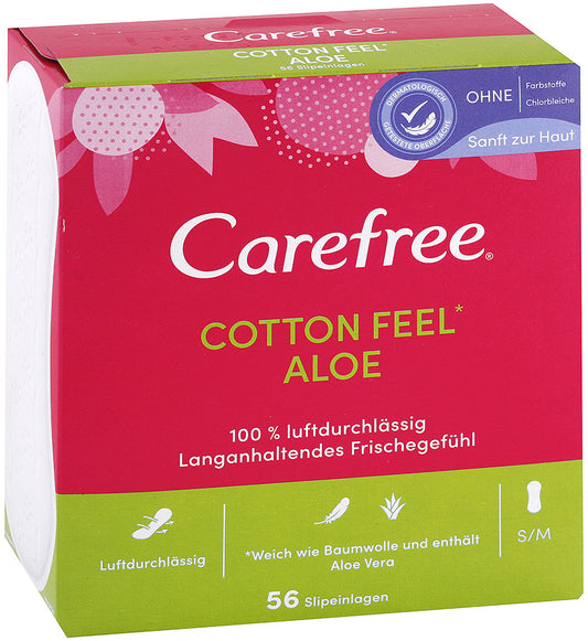 Carefree Cotton Feel Aloe Pantyliners