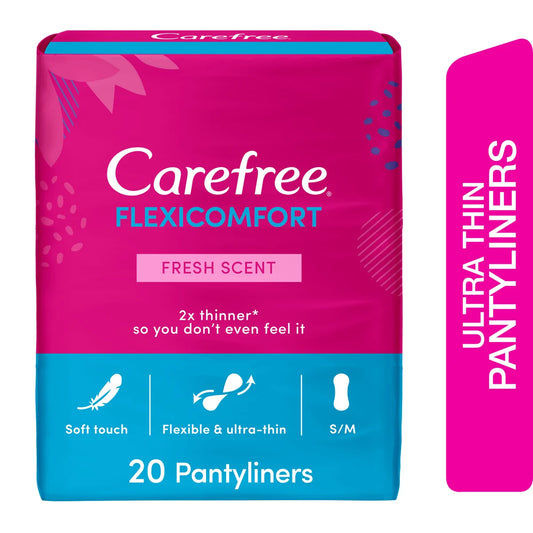 Carefree Panty Liners Flexicomfort Fresh Scent 20Pcs Pantyliners