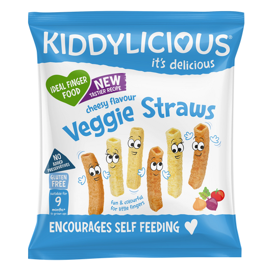 Kiddylicious Cheesy Veggie Straws 12g Baby