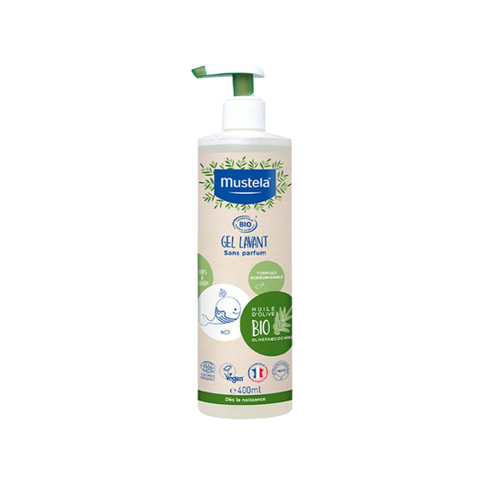 Mustela Certified Organic Cleansing Gel Body & Hair 400ml - Medaid - Lebanon