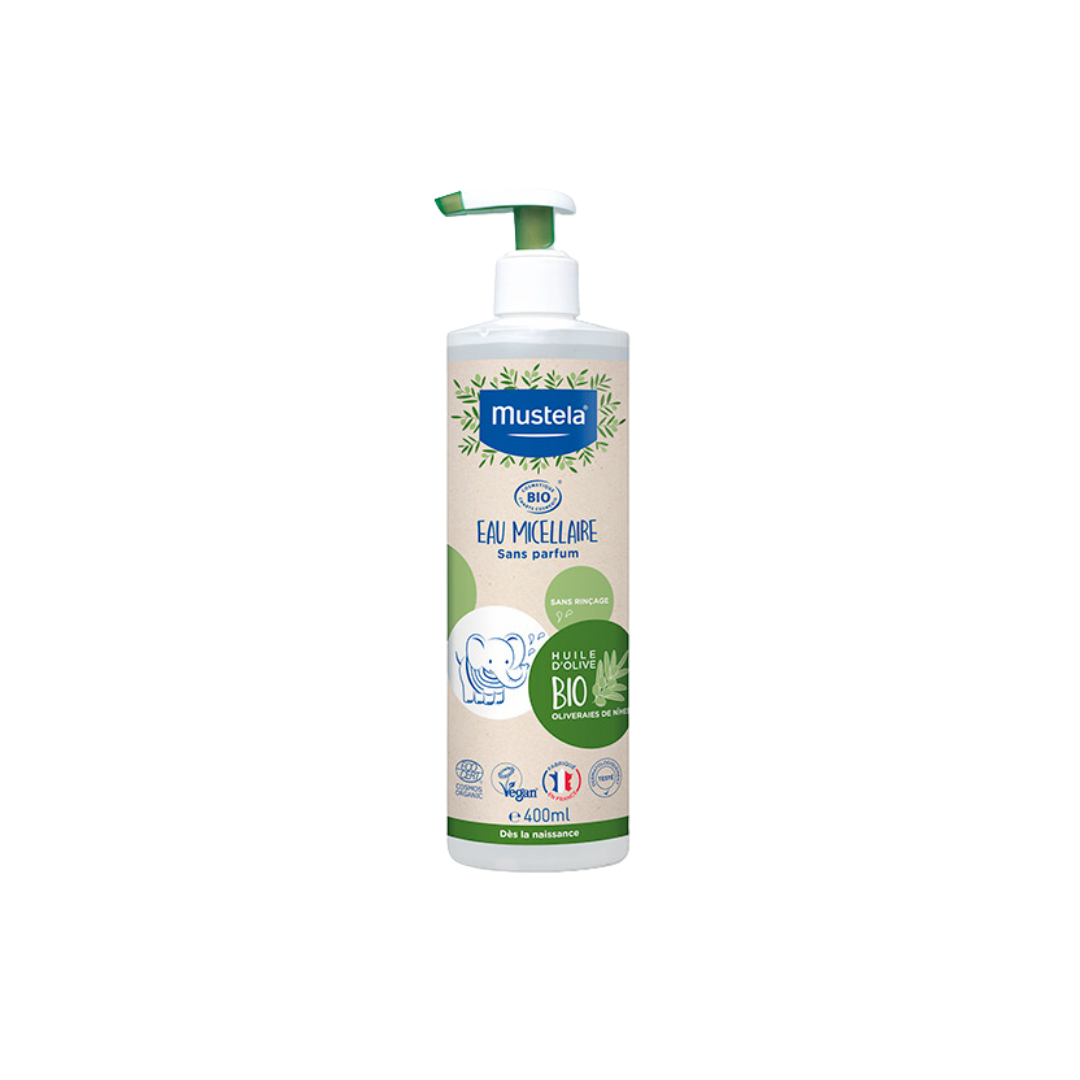 Mustela Certified Organic No-rinse Micellar Water 400ml - Medaid - Lebanon