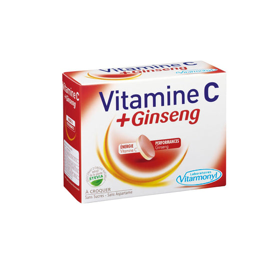 Vitamin C + Ginseng Chewable (Vitamine C à croquer)