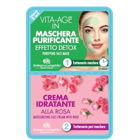 Vita-age 2 in 1 Face Treatment Detox & Moisturizing Mask - Medaid - Lebanon