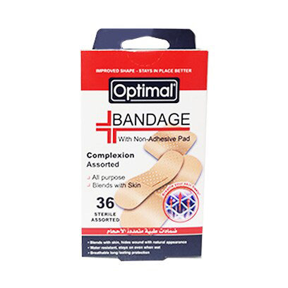 Bandaids Assorted Complexion Bandages by Optimal - Medaid - Lebanon